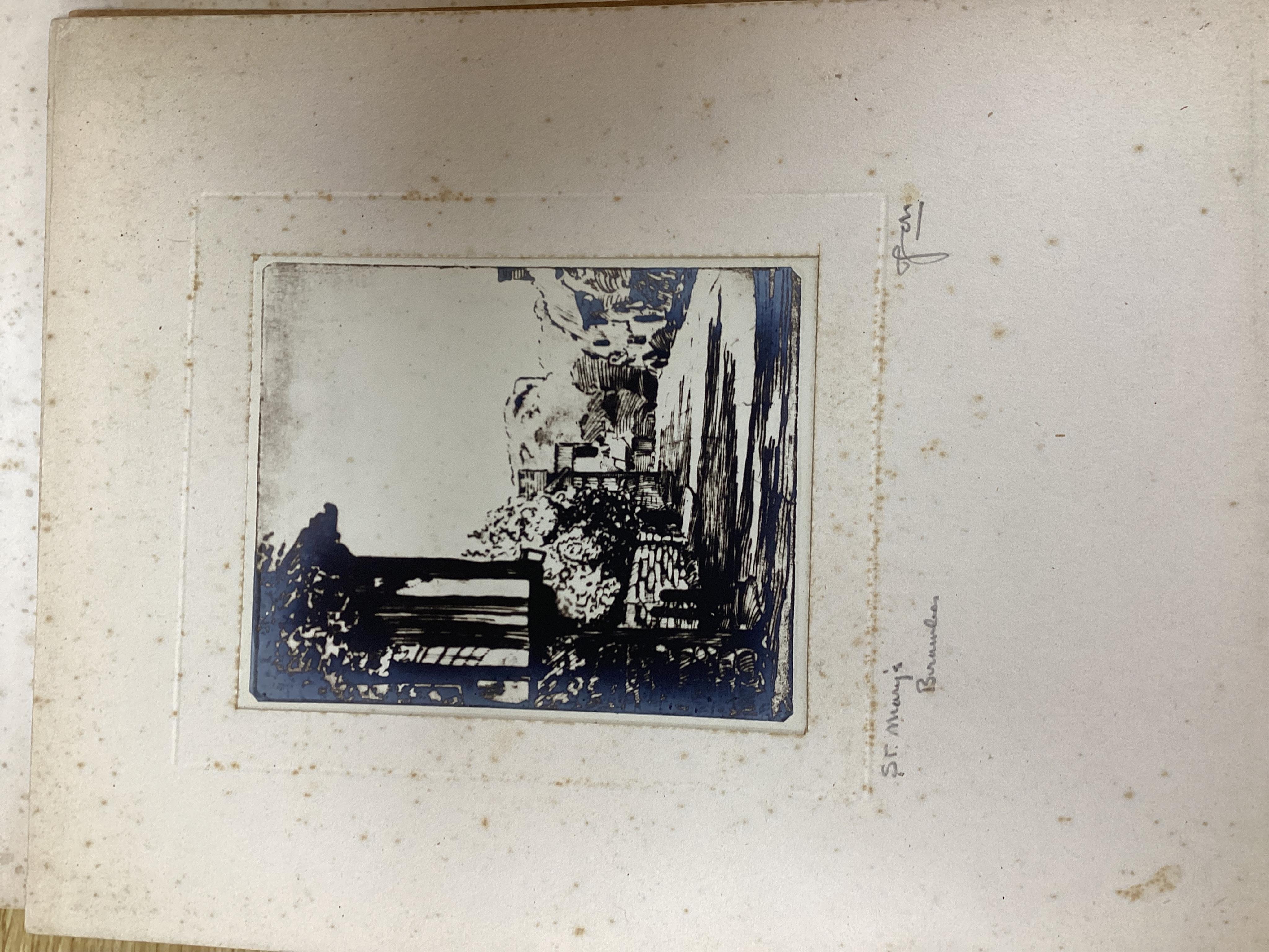 A large collection of various etchings, many signed in pencil, some local views, mounted, unframed